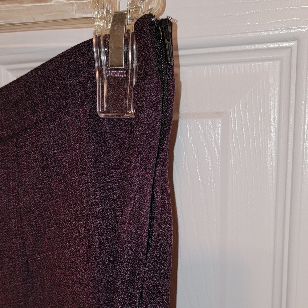 Ladies Size 14 3 Piece Plum Colored Pant Suit - Picture 9 of 9